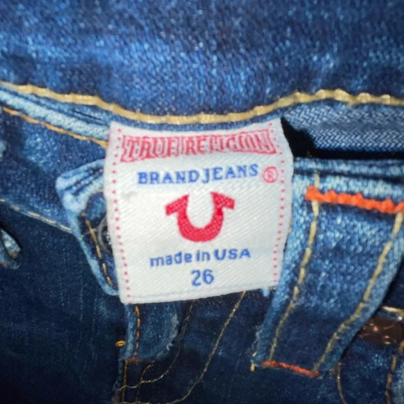 True Religion Joey Flare Distressed Jeans Women’s Size 26 Low Rise Y2K CA#30427 - Picture 8 of 15